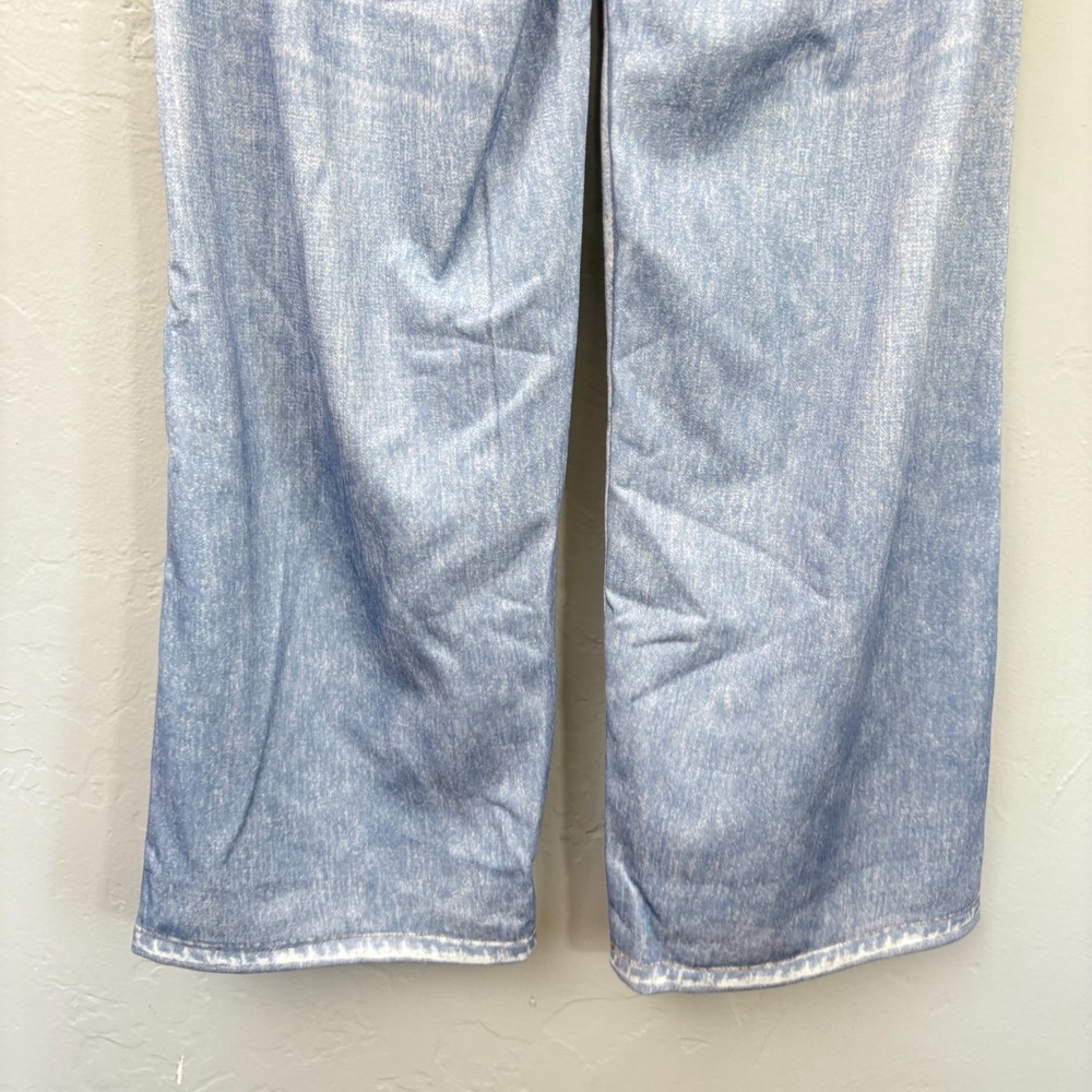 Mila Rosabella Printed Denim Pants Women Size Medium Blue Light Wash New - Picture 8 of 10